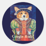 Pembroke Welsh Corgi KING Stickers