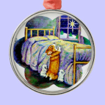 Pembroke Welsh Corgi Ornament Round Premium ornaments