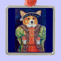 Pembroke Welsh Corgi Ornament Square Premium ornaments