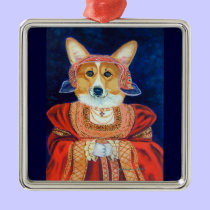 Pembroke Welsh Corgi Ornament Square Premium ornaments