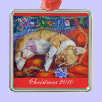 Pembroke Welsh Corgi Ornament Square Premium ornaments
