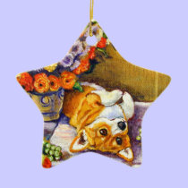Pembroke Welsh Corgi Ornament Star ornaments