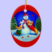 Pembroke Welsh Corgi Oval Ornament ornaments