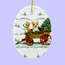 Pembroke Welsh Corgi Oval Ornament ornaments