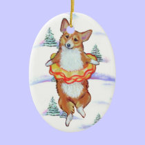 Pembroke Welsh Corgi Oval Ornament ornaments
