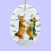 Pembroke Welsh Corgi Oval Ornament ornaments
