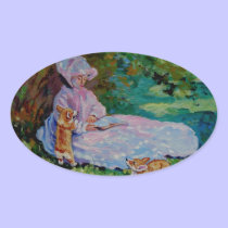 Pembroke Welsh Corgi Oval Sticker