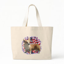 Pembroke Welsh Corgi Patriot Canvas Bags