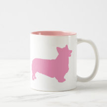 Pembroke Welsh Corgi (pink) Mug