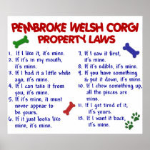 PEMBROKE WELSH CORGI PL2 POSTER