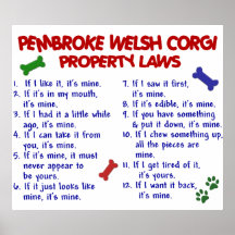 PEMBROKE WELSH CORGI PL2 POSTER
