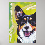 Pembroke Welsh Corgi PopArt Poster Print