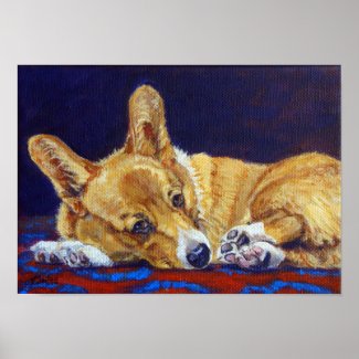 Pembroke Welsh Corgi Poster Print