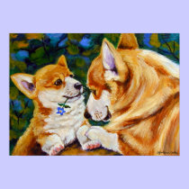Pembroke Welsh Corgi Print Poster