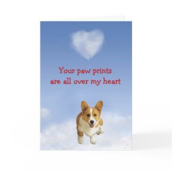 Pembroke Welsh Corgi Puppy Love Card card
