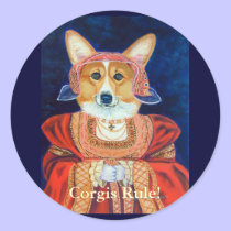 Pembroke Welsh Corgi Queen Stickers