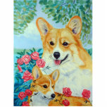 Pembroke Welsh Corgi Sculpture Photo Cutouts