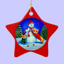 Pembroke Welsh Corgi Star Ornament ornaments