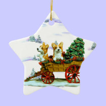 Pembroke Welsh Corgi Star Ornament ornaments