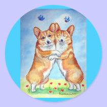 Pembroke Welsh Corgi Stickers stickers