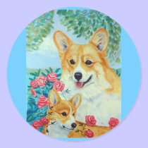 Pembroke Welsh Corgi Stickers