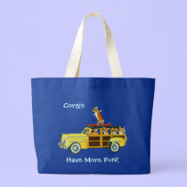 Pembroke Welsh Corgi Tote Bags bags