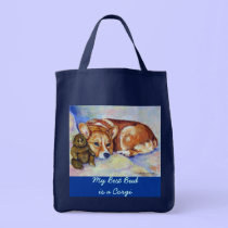 Pembroke Welsh Corgi Tote Bags bags