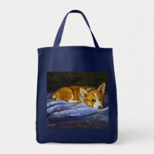 Pembroke Welsh Corgi Tote Bags
