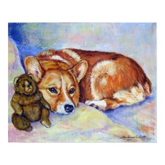 Pembroke Welsh Corgi Wall Print