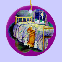 Pembroke Welsh Corgo Round Ornament ornaments