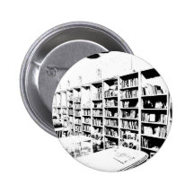 Pen and Ink Book Wall Pinback Buttons