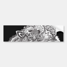 Pen and Ink Drawing Bumper Sticker