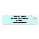 Pen Envy Bumper Sticker