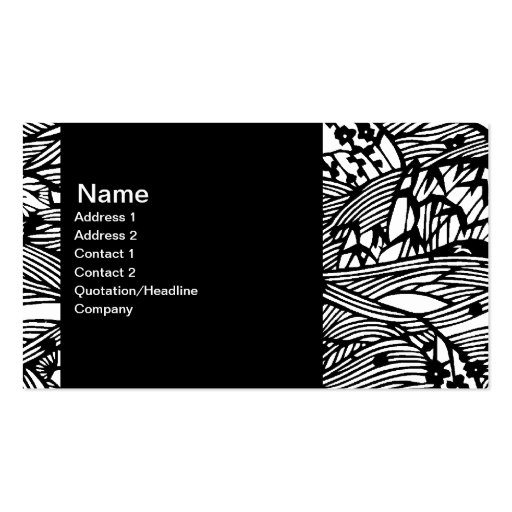Pen Ink Oriental style Customizable V2 Business Card Template (front side)