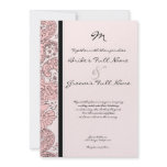 Pen & Ink Paisley Custom Color Wedding Invitation