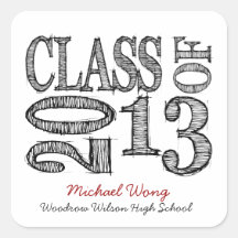 Pen Sketch Class of 2013 Stickers