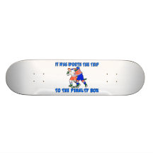 Penalty Box Hockey Fight Custom Skate Board