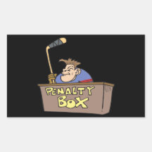 Penalty Box Rectangle Sticker