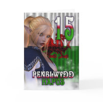 Penblwydd Hapus, Happy Birthday 15th Welsh/English cards