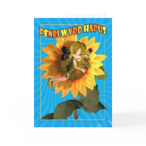 Penblwydd Hapus - Happy Birthday card