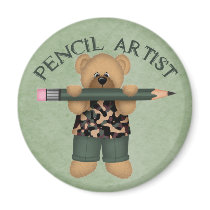 Pencil Artist Fridge Magnet