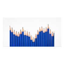 Pencil chart customized photo card
