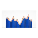 Pencil chart customized photo card