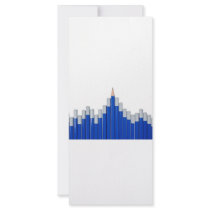 Pencil chart rack card template