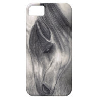 Pencil Drawing - Horse Grazing iPhone 5 Cover