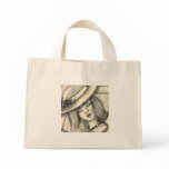 pencil drawing sleeping girl bag