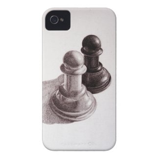 Pencil Drawn Pawns Chess Case-mate Iphone 4 Cases