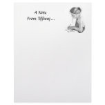 PENCIL: GIRL: LETTERHEAD: ART