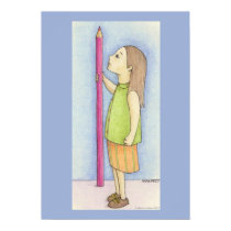 Pencil Girl posters