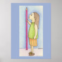 Pencil Girl posters